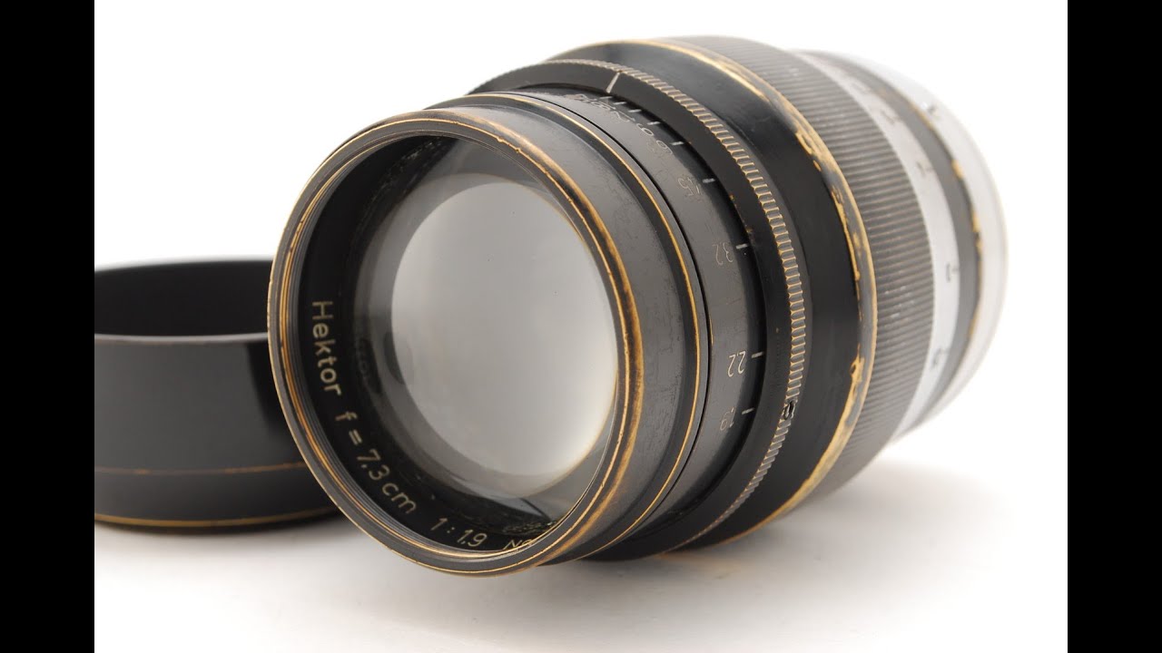 B V.Good] Leica Hektor 7.3cm 73mm f/1.9 Lens L39 Screw Leitz Hood 