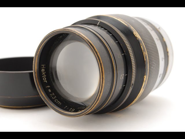 B V.Good] Leica Hektor 7.3cm 73mm f/1.9 Lens L39 Screw Leitz Hood
