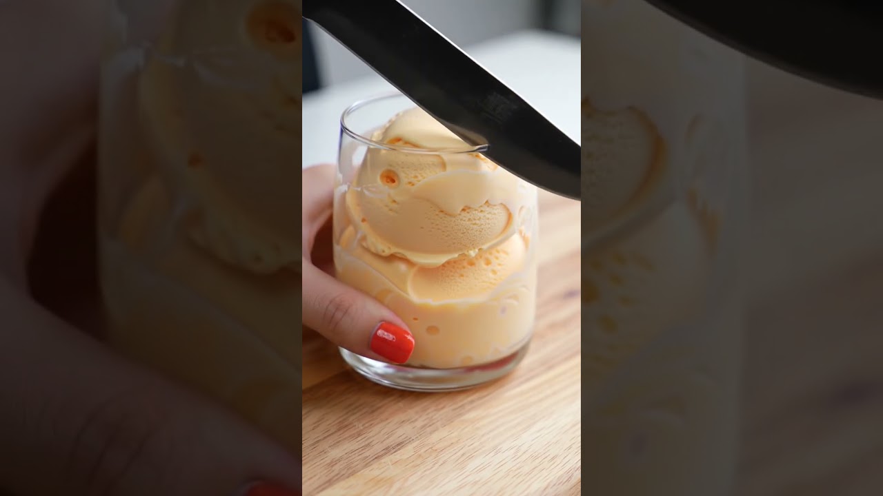 Ice cream glass cutting asmr 