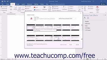 Word 2016 Tutorial Inserting Online Video Microsoft Training