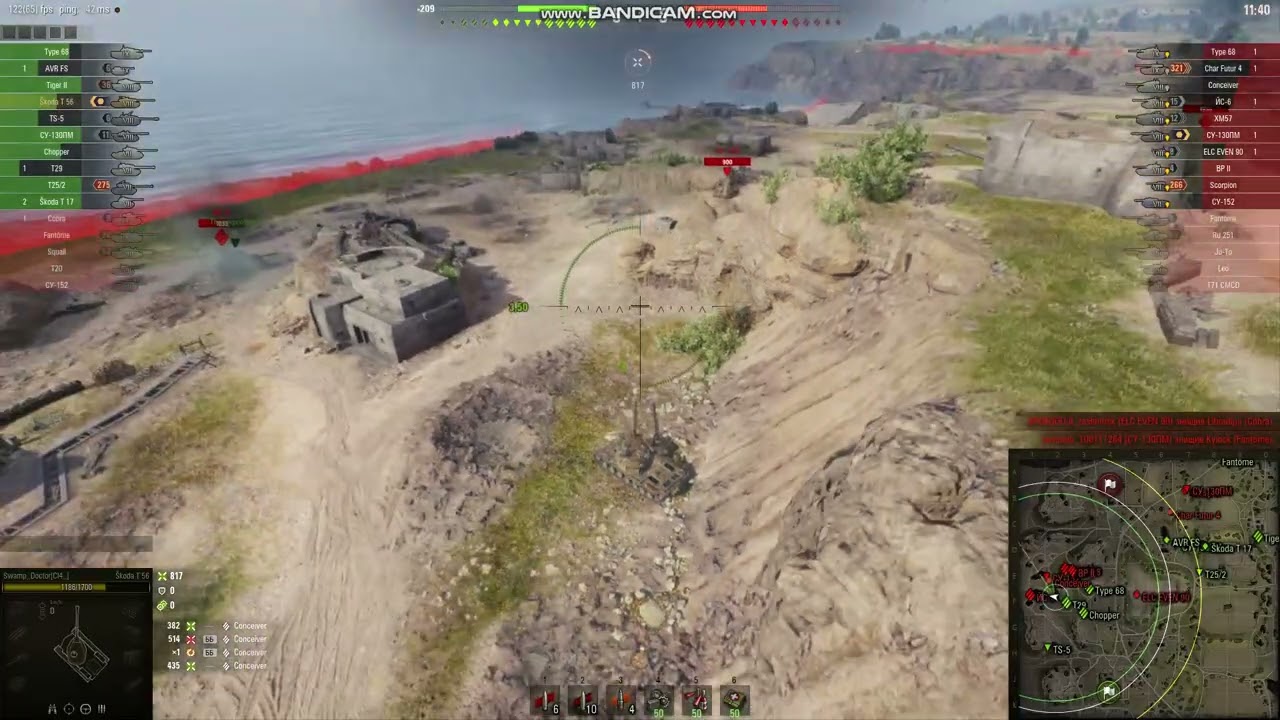 WOT. Skoda T-56. Оверлод. Звичайний бій.