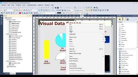 LSIS HMI | Create new project | Set startup screen | create base screen
