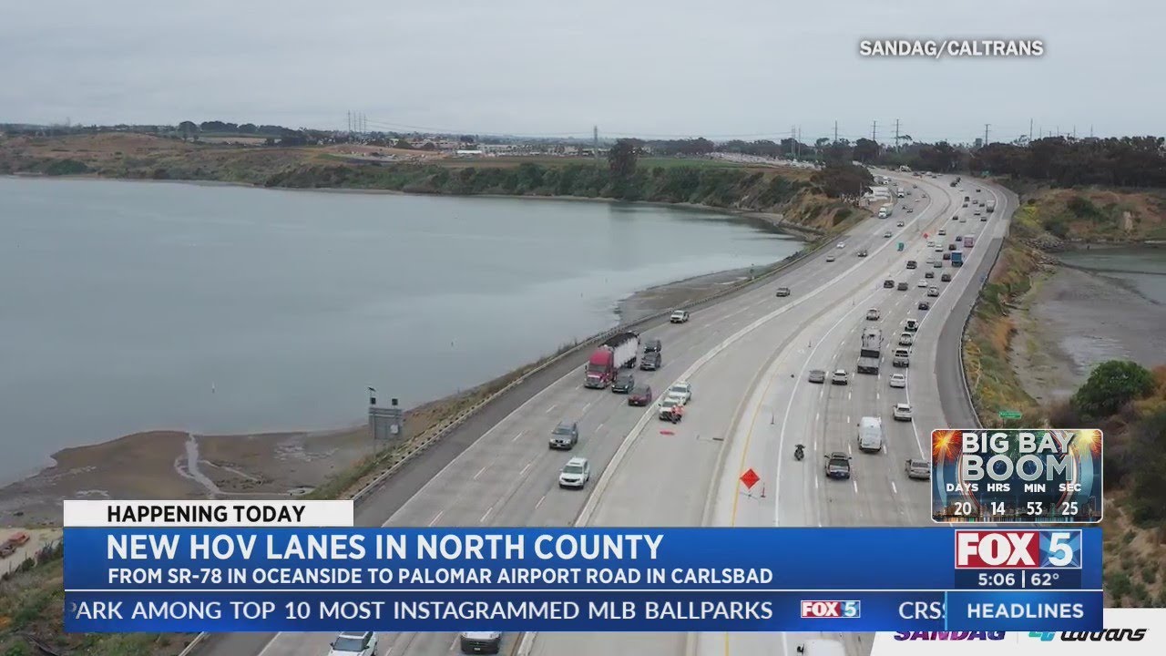 New HOV Lanes In North County