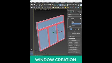 How to Create a Window in 3ds Max #CivilEngineering #pune