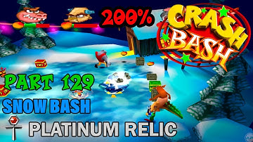 Crash Bash - 200% Walkthrough - Part 129: Snow Bash (Platinum Relic Challenge) - 1080p 60 fps