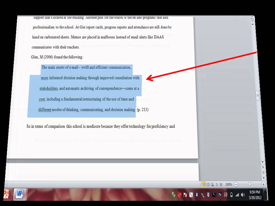 How to complete an in-text citation in APA.wmv - YouTube