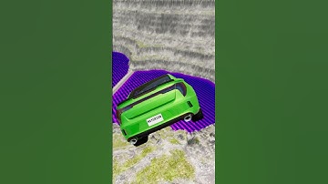 Cars vs Giant Lava Pit - BeamNG.drive #beamng #shorts #beamngdrive #automobile #usa #viral #brasil