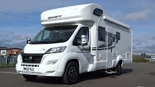 2022 FIAT 2.2 DIESEL SWIFT EDGE 494 MOTORHOME 4 BERTH 3K MILES 3500kg ISLAND BED £59995