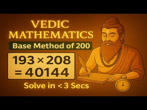 Vedic Maths Amazing Multiplication Trick of Base Method 200 - YouTube