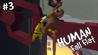 SLINGING ON CHAINS | Human Fall Flat Tower Part 3