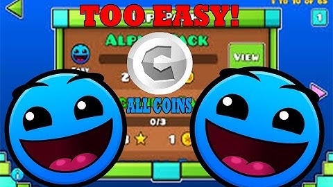 Geometry Dash - ALPHA MAP PACK 100% COMPLETE | ALL 3 COINS