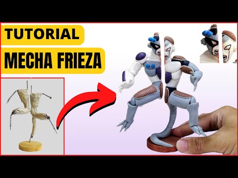 Sculpting Dragon Ball MECHA FRIEZA - Sliced in Half using Polymer Clay | Anime Clay Art