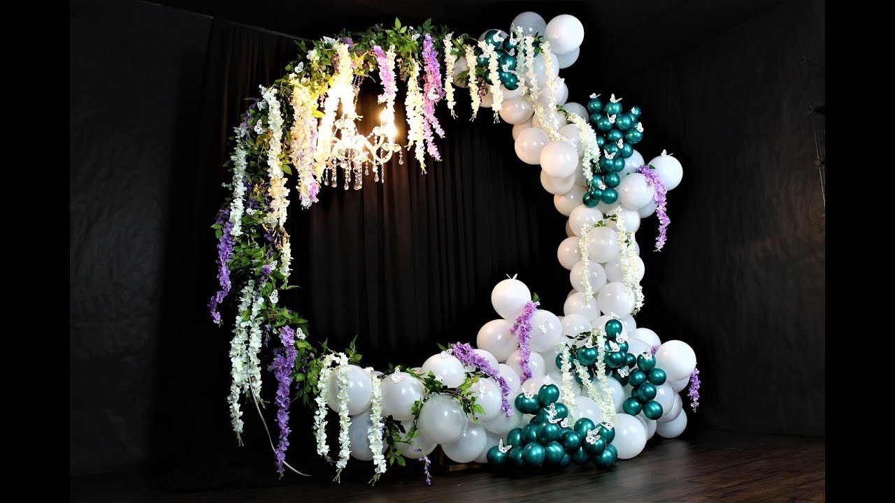 Enchanted Forest Balloon Garland DIY How To YouTube