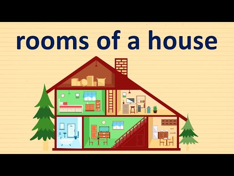 Rooms of a house. Комнаты в доме. Видео-словарь.