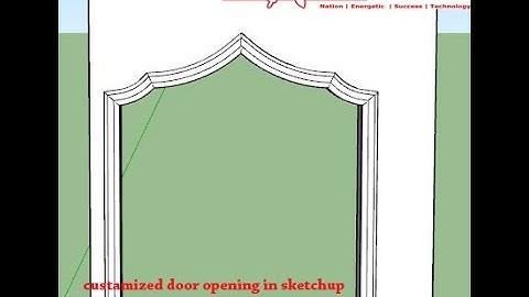 custamized door opening in sketchup -  CADD Nest
