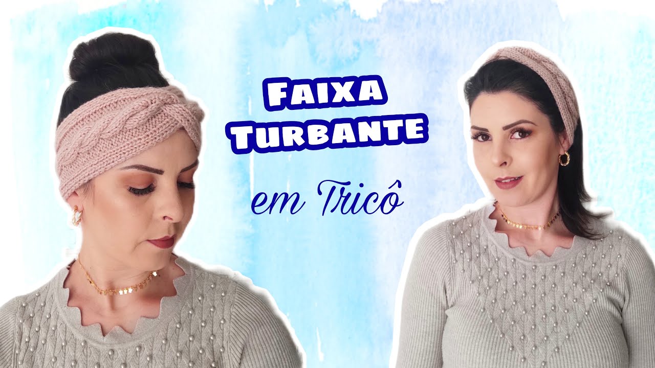 Faixa Turbante em Tricô | Ana Alves