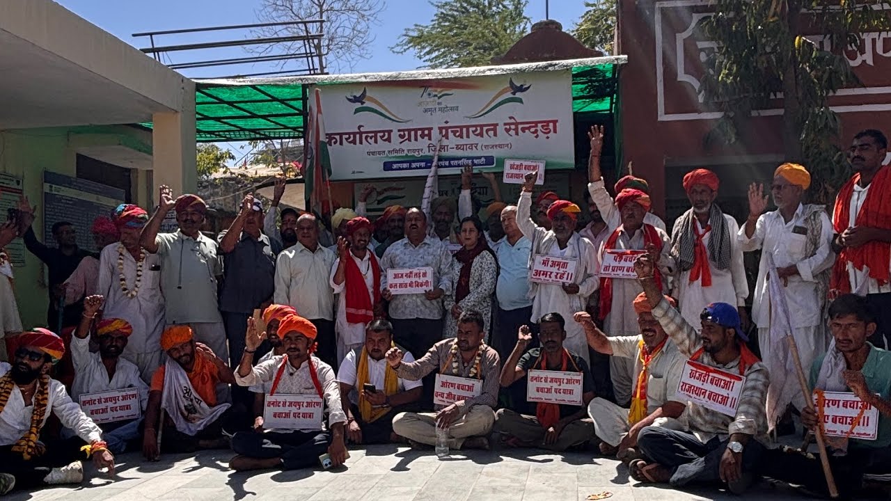 ओरण बचाओ पैदल यात्रा 725 km जैसलमेर से जयपुर विधानसभा घेराव 