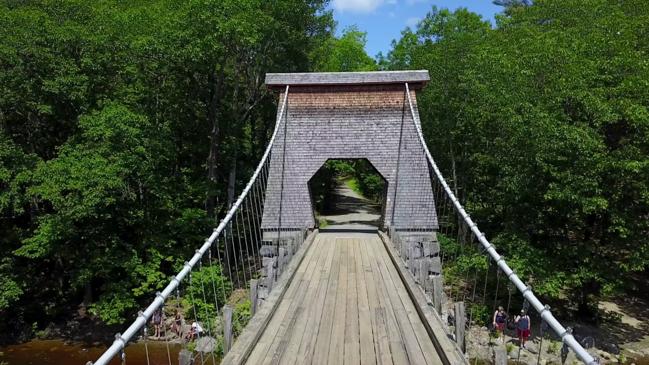 Wire Bridge (New Portland, Maine) YouTube