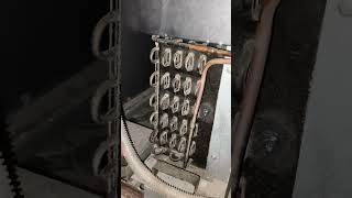 R134a refrigerant visi cooler not cooling problem 😔🥺🥺 likage repairing 👍#youtubeshorts #automobile