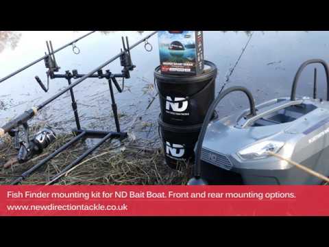 ND Bait Boat: Fish Finder mounting kit for mobile fish finders