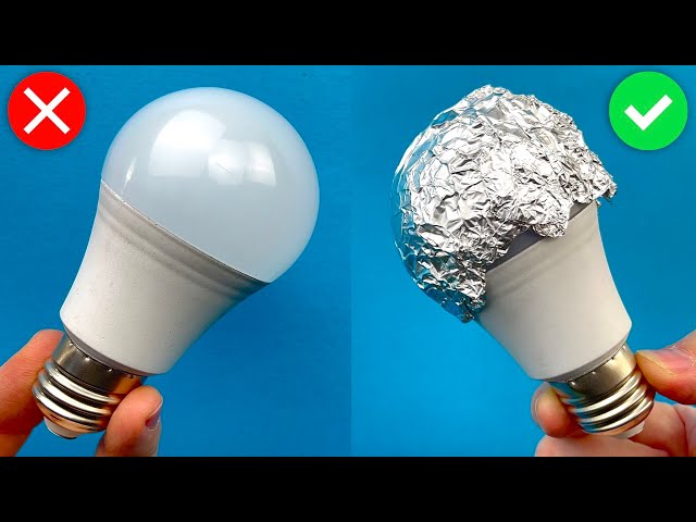 Put Aluminum Foil on Led Bulb Brightness Will Increase 100% class=