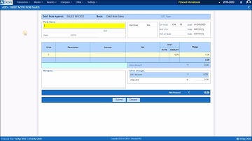 How to create a Debit Note for Sales Invoice in ADesk GST Accounting Software