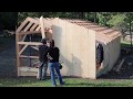 TIMELAPSE- Couple BUILDS Post & Beam Shed KIT in 20 Minutes Bought OFF the INTERNET