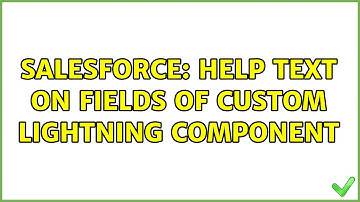 Salesforce: Help Text On Fields of Custom Lightning Component
