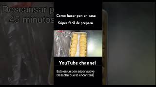 Aprende hacer pan en casa #pancasero #shorts #recetas#1minutevideo #hazlotumismo #recetadecocina