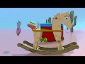 Cartoon. How to Build a Wooden horse toys?