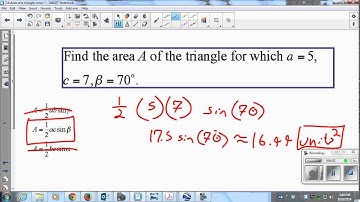 8.4 Area of a Triangle