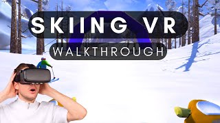 Skiing VR - Oculus Quest 2 Gameplay Walkthrough + Commentary screenshot 4