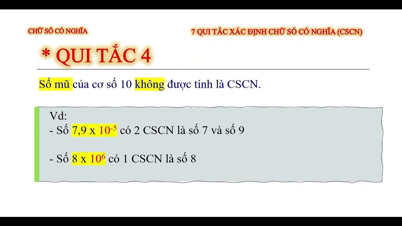 CHỮ SỐ CÓ NGHĨA (CSCN) VẬT LÝ 10 MỚI YouTube