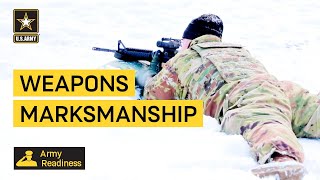 Soldiers Conduct Weapons Marksmanship