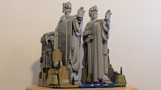 I built DK sets 6037 and 6038: The Left King and The Right King (The Lord of the Rings' Argonath)