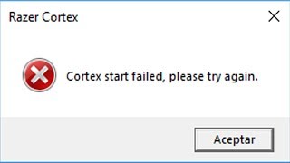 Razer Cortex Cortex start failed, please try again screenshot 5