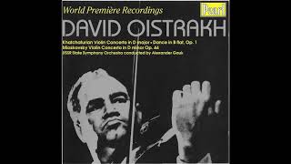 David Oistrakh - Miaskovsky Violin Concerto in D minor (complete)