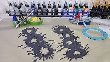 The Splatter Effects Stencil by mikesbrush.com