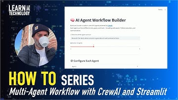 How To: Building a Multi-Agent Workflow with CrewAI and Streamlit