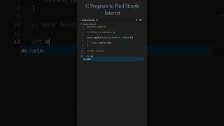 C Program to Find Simple Interest #cprogramming @TechieTech