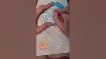 Multi orbit spirograph with 6 elliptical patterns #art #spirograph #gelpens Symmetry