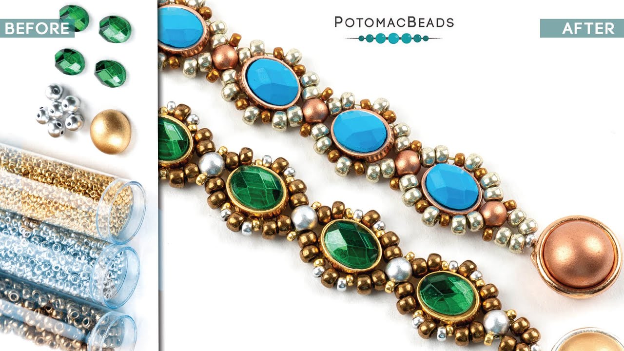 Pretty Beaded Beads- DIY Jewelry Making Tutorial by PotomacBeads