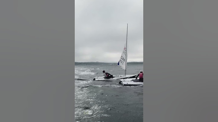 Surfing downwind #sailing #ilca #lasersailing #canada #sailboat #sailor #surf #waves #ocean #wind