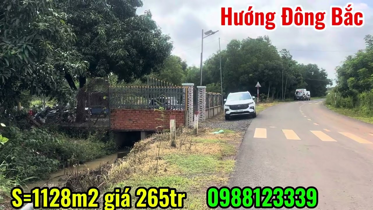 Mảnh đất xào 1128m2 mặt tiền nhựa giá chỉ 265tr