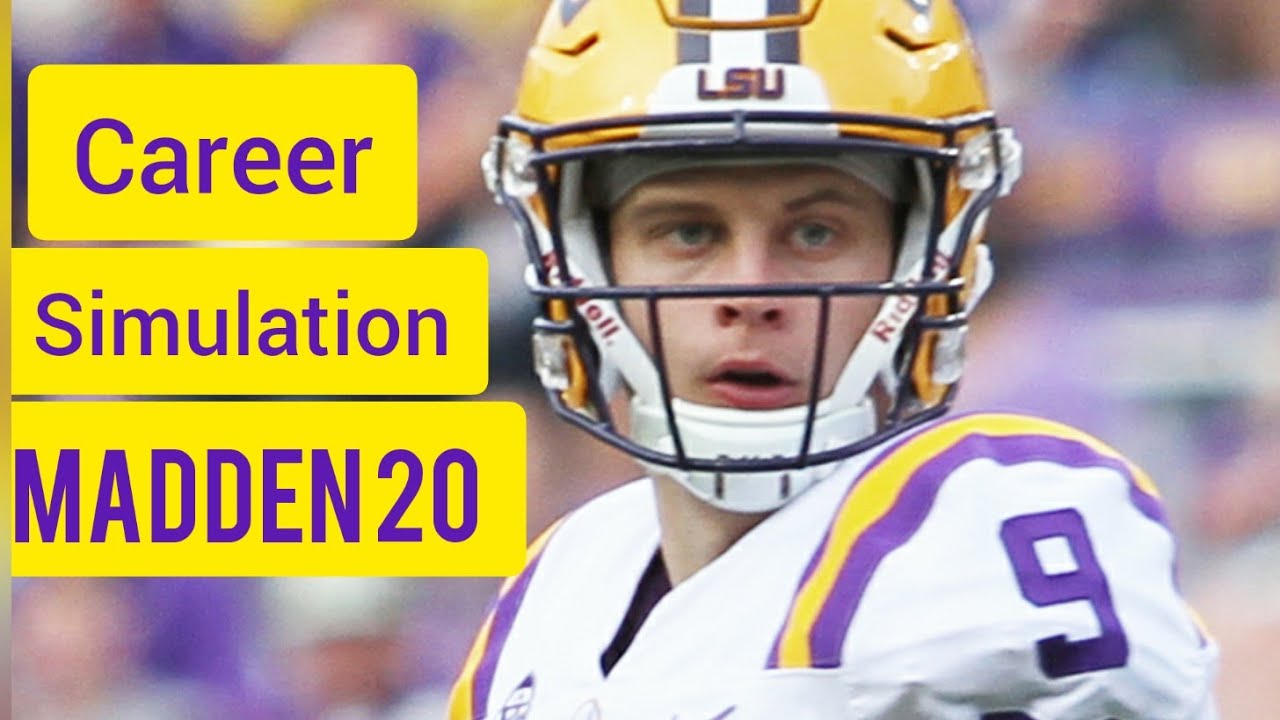 Joe burrow career simulation (part 1) YouTube
