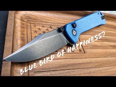Cool Blue Micarta, but what's a Grebe?