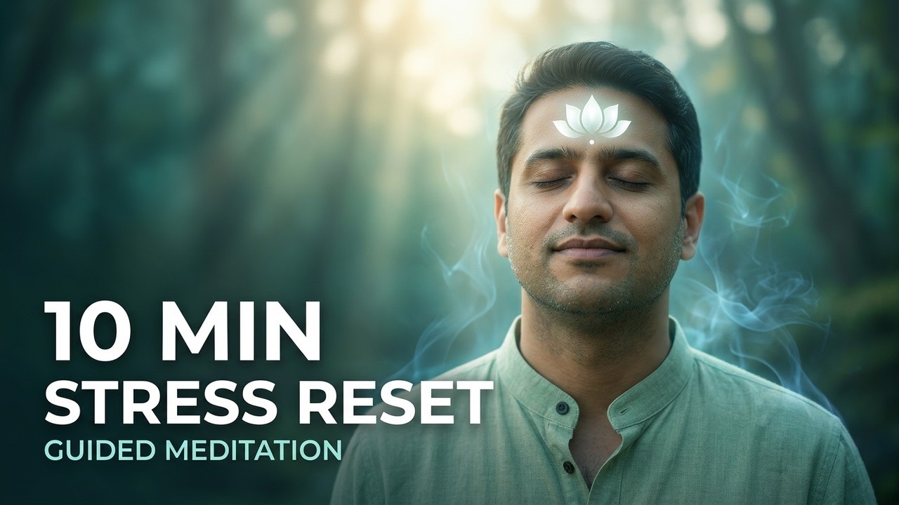 Reduce Stress in 10 Minutes | Guided Meditation for Beginners - YouTube