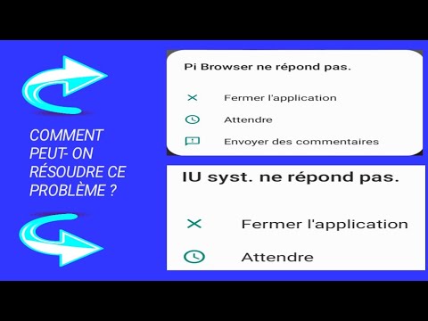 Comment résoudre ce problème ?  l'application ne répond pas .