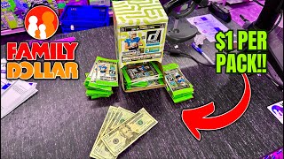 *FINDING RARE SPORTS CARDS AT FAMILY DOLLAR?! DONRUSS FOOTBALL GRAVITY BOX REVIEW!