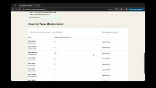 Restaurant Wishlist Demo Video - NEU Web Development Project 2